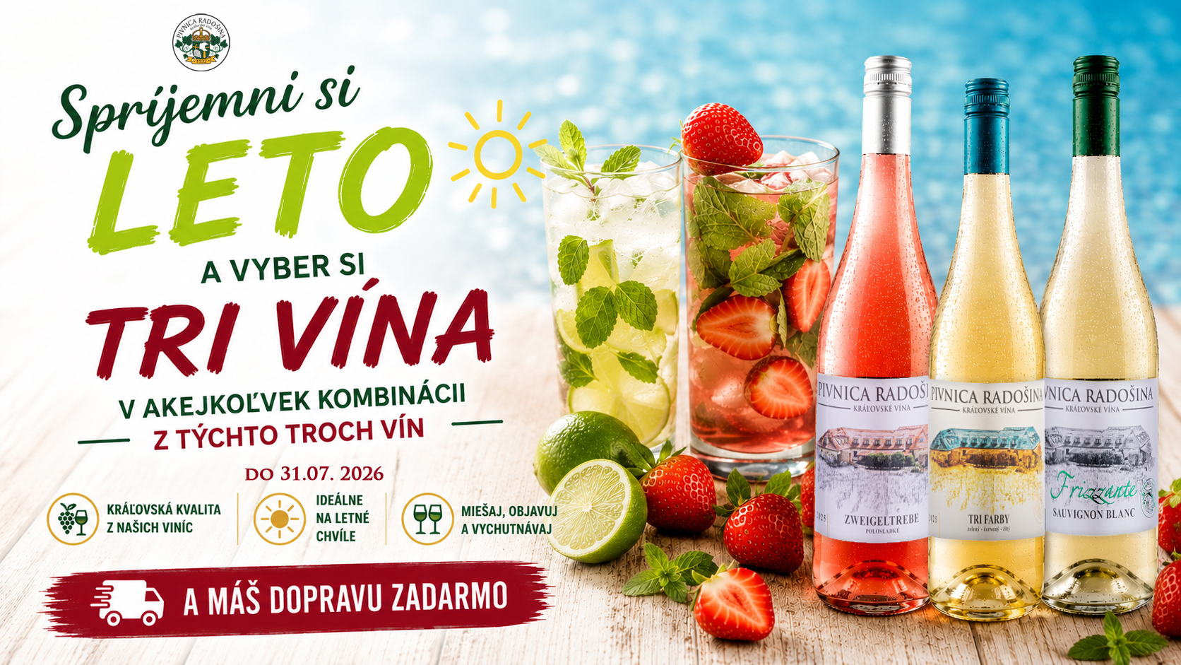 Pivnica Radošina - Kráľovské vína