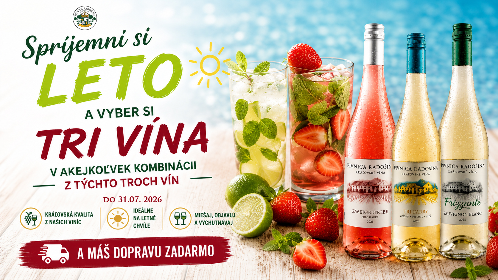 Pivnica Radošina - Kráľovské vína