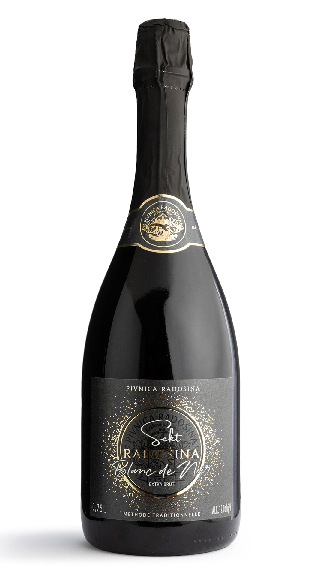 Sekt Radošina, Blanc de Noir, extra brut 2023, 0,75 l